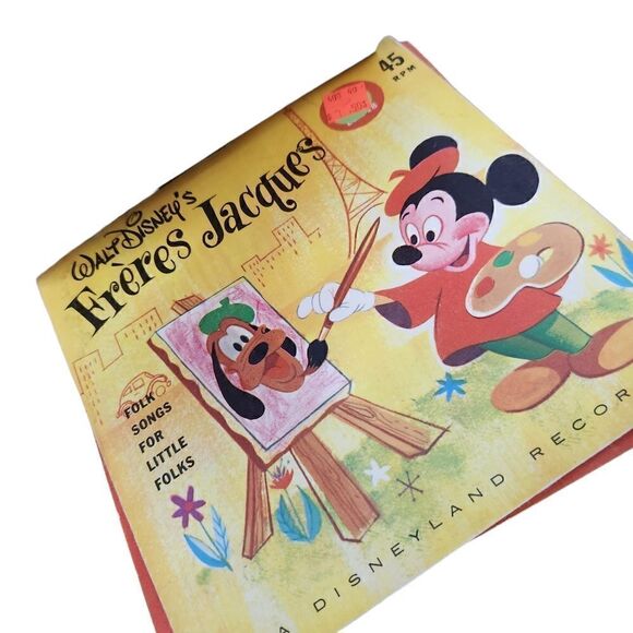 Vintage Record Tune Tote Full of 45s Disney Decca Kids Music - Picture 5 of 8